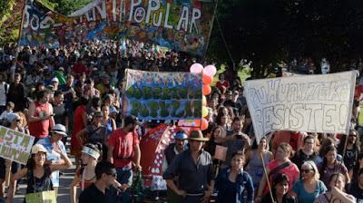 Marcharon en El Bolsón contra el polémico loteo