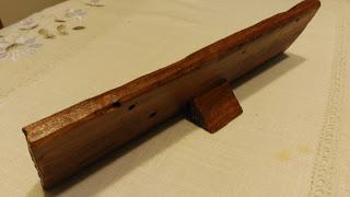 Tabla convertida en marco de fotos