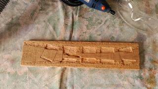 Tabla convertida en marco de fotos