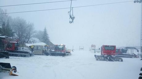 Nieva en Monte Hermon.