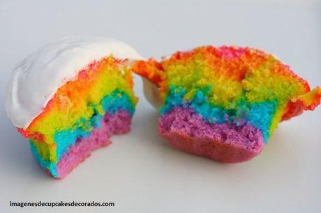 imagenes de cupcakes de colores coberturas