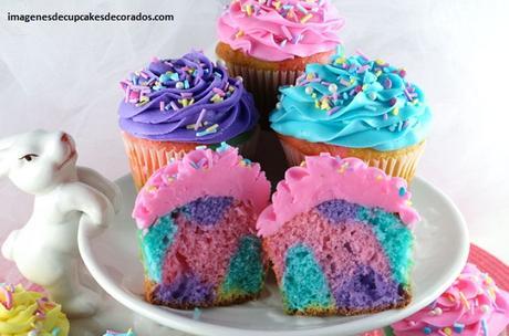 imagenes de cupcakes de colores cumpleaños