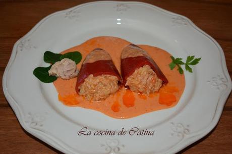 Pimientos del piquillo rellenos de atún