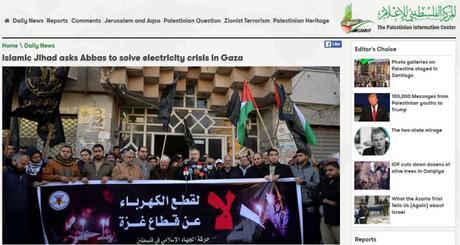 El autobloqueo eléctrico que los palestinos aplican a Gaza.