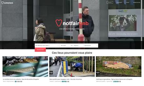 Notfairbnb, un Airbnb para “alojarse” donde viven los sintecho