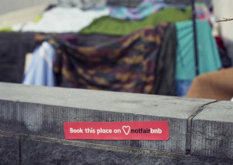 Notfairbnb, un Airbnb para “alojarse” donde viven los sintecho