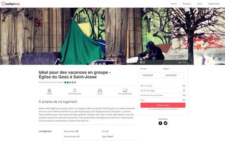 Notfairbnb, un Airbnb para “alojarse” donde viven los sintecho