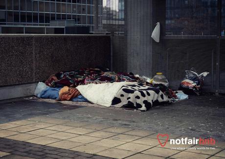 Notfairbnb, un Airbnb para “alojarse” donde viven los sintecho