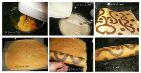 Brazo gitano, con crema de avellanas