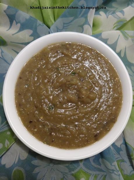 SOUPE À L’AUBERGINE ET POMMES DE TERRE / EGGPLANT POTATO SOUP / SOPA DE BERENJENA Y PATATA / حساء الباذنجان و البطاطس