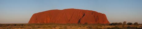 Uluru at dusk. 