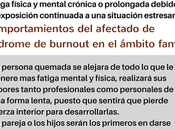 síndrome burnout puede repercutir familia persona afectada