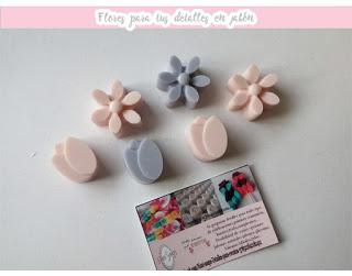 flores jabón souvenirs 