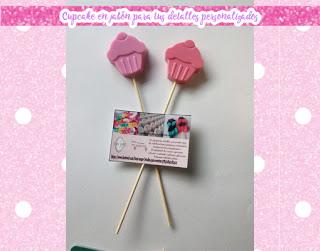 brocheta cupcake jabon