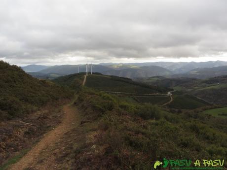 Vista hacia el concejo de Grandas de Salime desde la Sierra de Piedras Apañadas