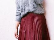 Falda plisada polipiel Dresslily