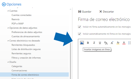 Crear firma de correo con Imagen Outlook [2017]