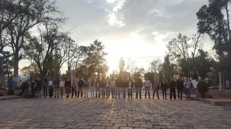Protestan frente a Centro de las Artes en contra de las irregularidades