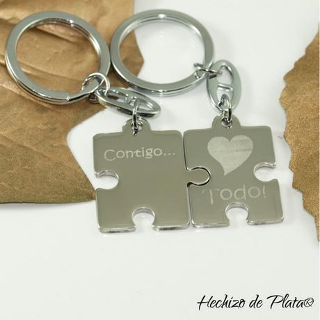 llaveros personalizados de Hechizo de Plata Joyería