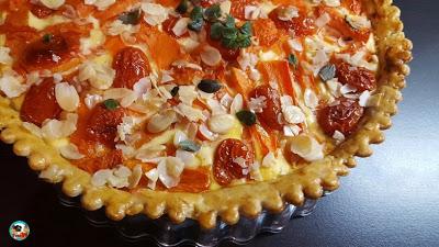 Quiché de calabaza y zanahoria