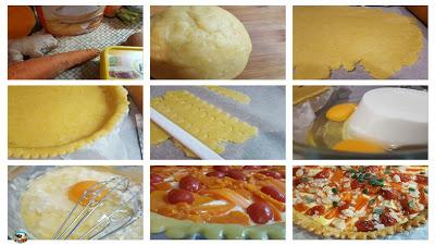 Quiché de calabaza y zanahoria