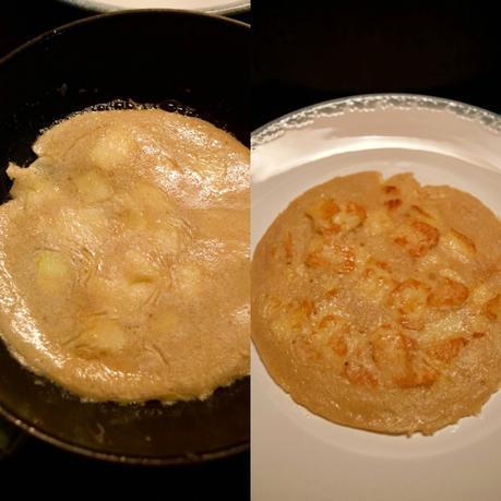 Pancakes de manzana, desayuno de domingo en Letonia