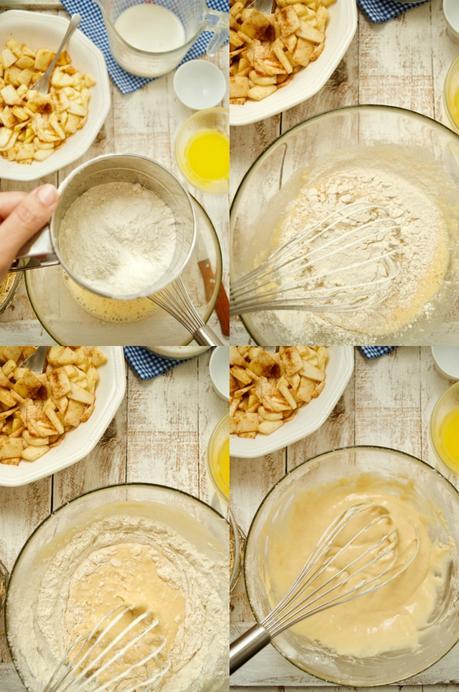 Pancakes de manzana, desayuno de domingo en Letonia