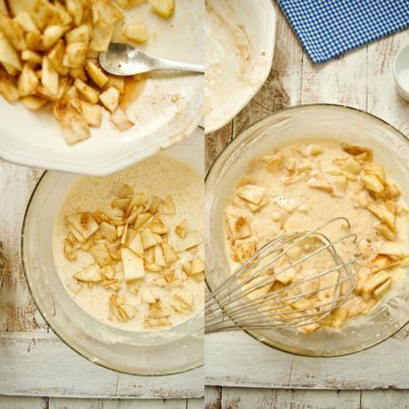 Pancakes de manzana, desayuno de domingo en Letonia