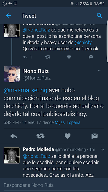 @Chicfy y el arte de la marcha atrás