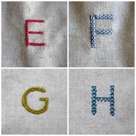 Abecedario bordado / Embroidered alphabet