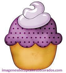 imagenes de logos de cupcakes colorear