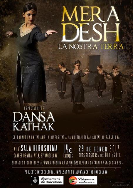 Espectáculo danza Kathak en Barcelona, Mera Desh-La nostra Terra