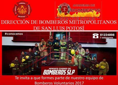 Cuerpo de Bomberos de SLP invita a formar parte de su equipo voluntario