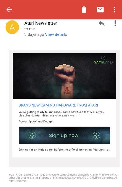 Atari presentará un nuevo hardware el 1 de febrero