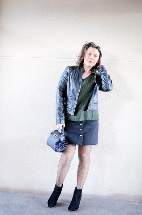 Cómo combinar el caqui con negro