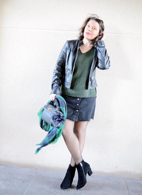 Cómo combinar el caqui con negro