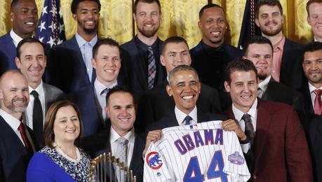 Aroldis Chapman celebró el día de Martin Luther King en la Casa Blanca