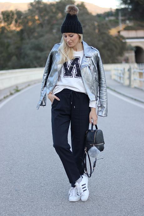 SILVER JACKET + JOGGERS PANTS SILVER JACKET + JOGGERS PANTS