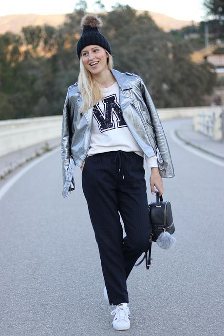 SILVER JACKET + JOGGERS PANTS SILVER JACKET + JOGGERS PANTS