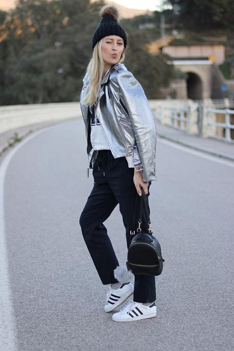 SILVER JACKET + JOGGERS PANTS SILVER JACKET + JOGGERS PANTS