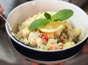 Ensalada cous pollo manzana