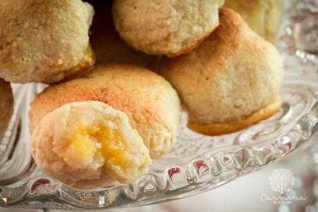 Glorias de Navidad rellenas de crema de yema y chocolate Glorias de Navidad rellenas de crema de yema y chocolate