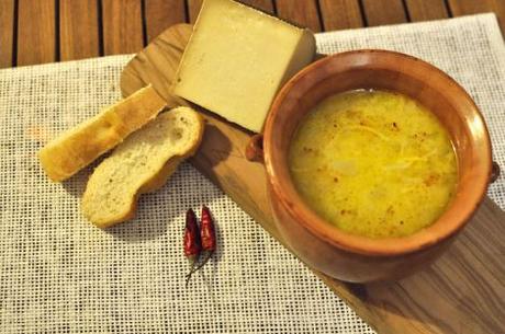 Sopa de cerveza y queso