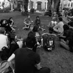 Con danza se manifiestan frente de la Secretaría de Cultura