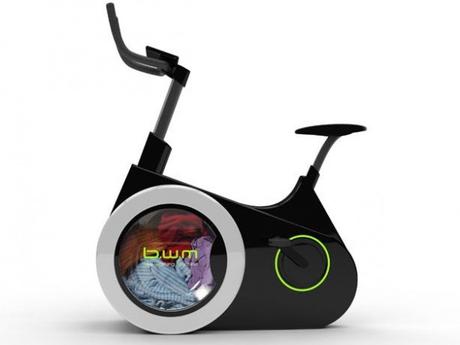 Lavadora bicicleta limpia tu ropa mientras haces ejercicios