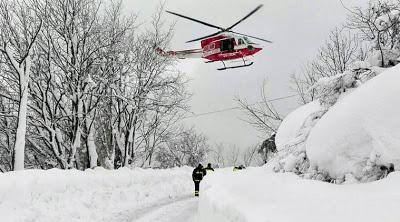 Avalancha de nieve en un hotel de Italia