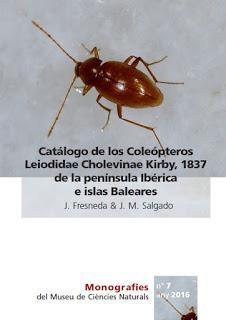 Catálogo Cholevinae Península Ibérica y Baleares