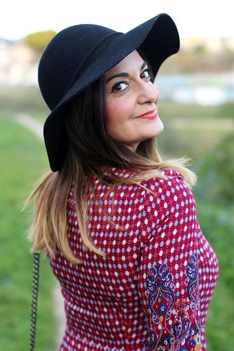 Vestido largo estampado