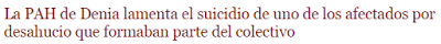Lo suicidios por desahucios de CaixaBank Lo suicidios por desahucios de CaixaBank
