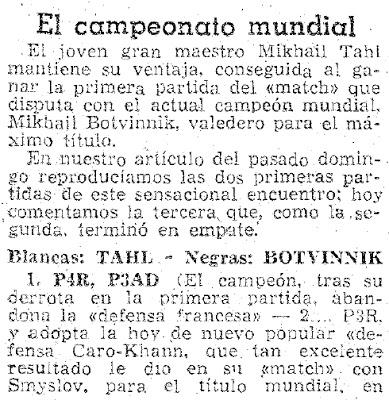 Los Mundiales de Torán - Botvinnik vs Tal 1960 (2)